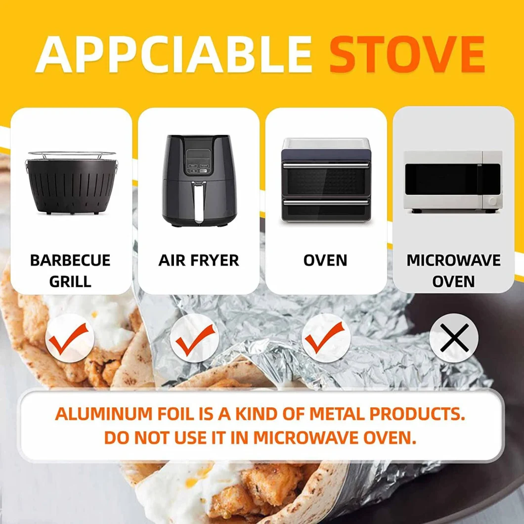 Customized Aluminum Foil Rolls for Kitchen Used