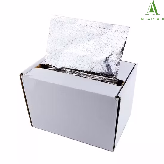 Allwin-Flu Custom Made Food Container Pop up Aluminum Foil Sheet